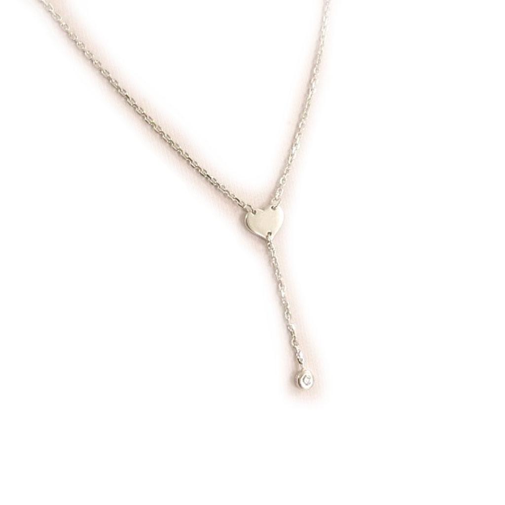 Les Trésors De Lily [D4460] - Silver 'Love' Necklace
