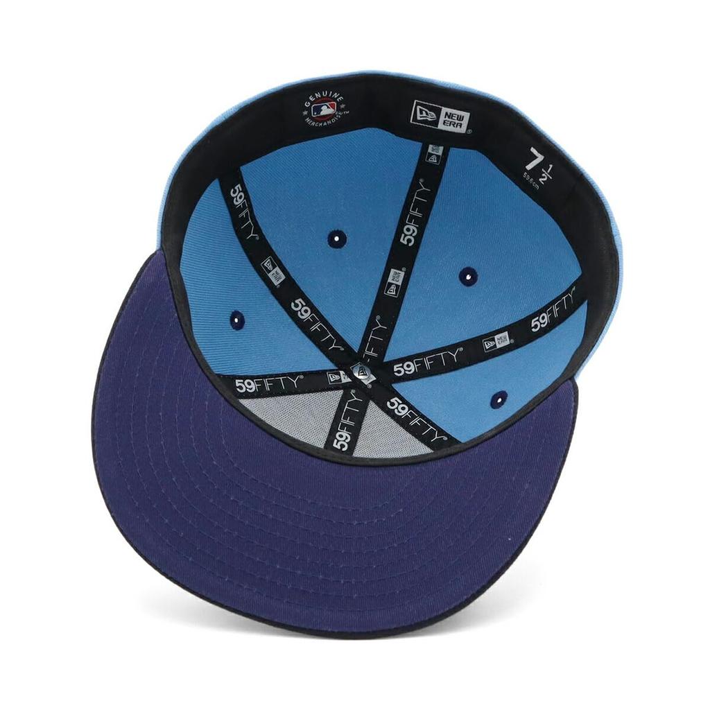 New Era 59FIFTY Cap MLB New York Yankees NY Sky Under Exclusive to and Flat Deep UV Trendy Functional Hat (70898509, NER35C2673) Blue/Navy 2-Tone