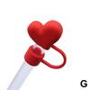 Love Straw Cover Cap Reusable Silicone Straw Toppers For Stanley Cup Leak-Proof Dust Proof Straws Cover For Tumbler Accesso L3V0