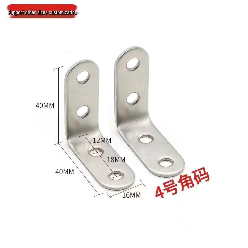 Thickened Stainless Steel 90° Triangular L-Shaped Support Bracket