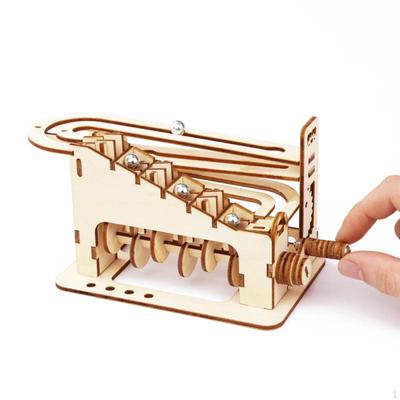 DIY Marble Run 3D Holzpuzzle Erwachsene Handwerk Spielzeug Hobbies Kreative Mechanische Puzzles