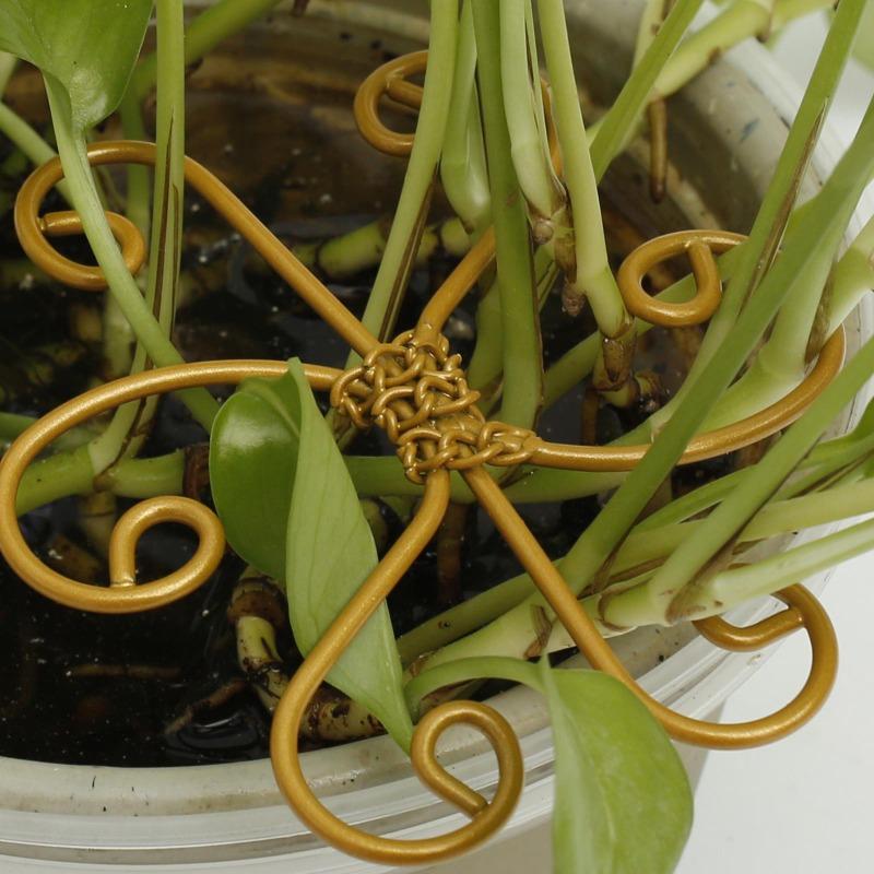 6 buc Suport Tulpini Plante Cățărătoare Metal Grădină Floare Viță de Vie Stâlp Clipuri Suport Fixare Tulpini Plante