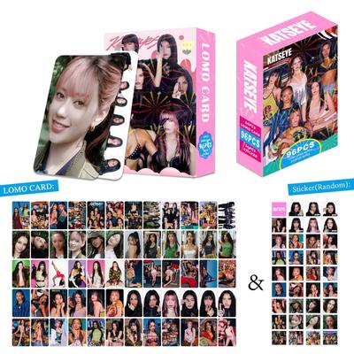 96  Cards Collection Cards Small Stickers Double-sided LOMO Flash Card Box