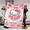 1pc Hello Kitty Outdoor Blanket Lightweight Flannel Throw For Travel, Camping, Livingroom, Couch, Chair Soft