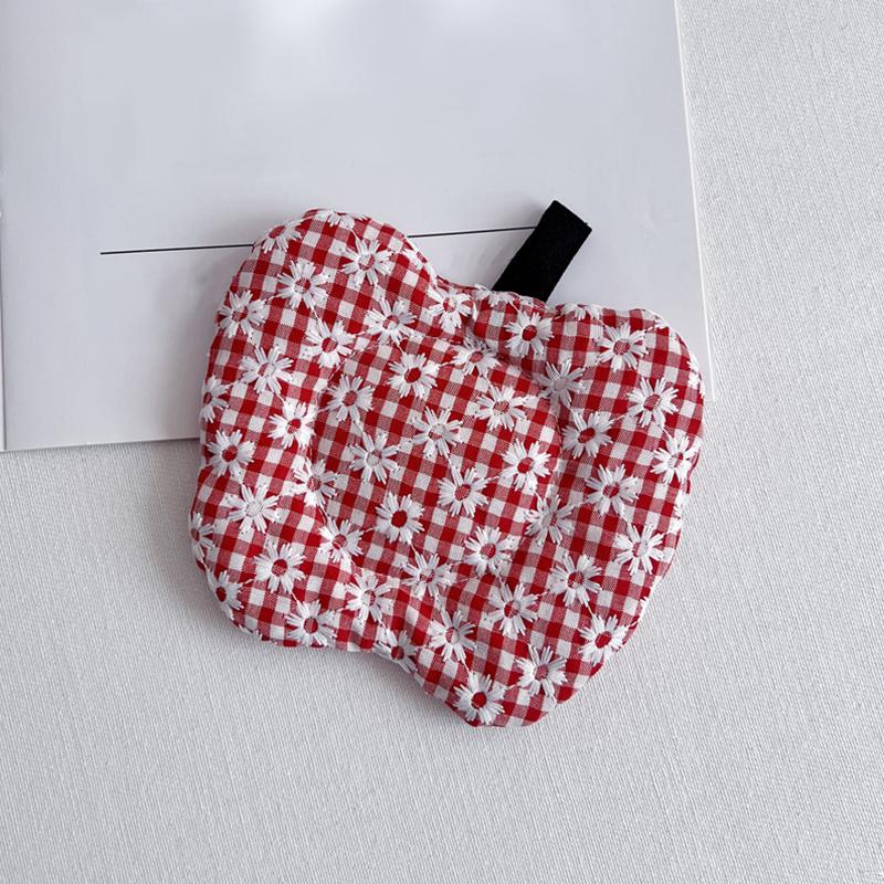 14.5*12cm Fruit Shaped Design Ins Fabric Coaster Wave Point Cotton Creative Coffee Cup Pad Heat Resistant 13 Colors