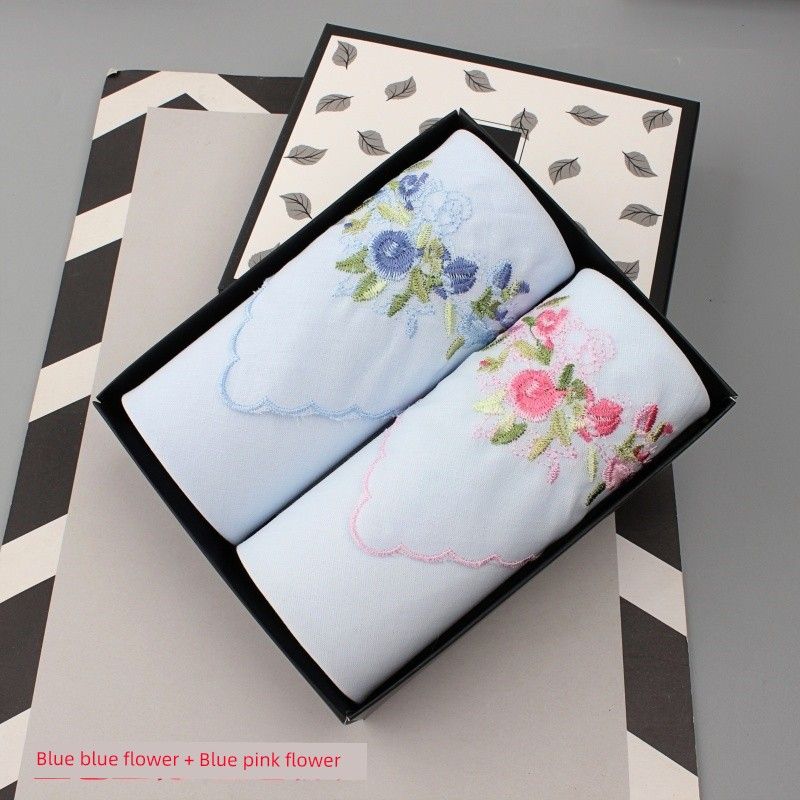 Embroidered Portable Fresh Handkerchief