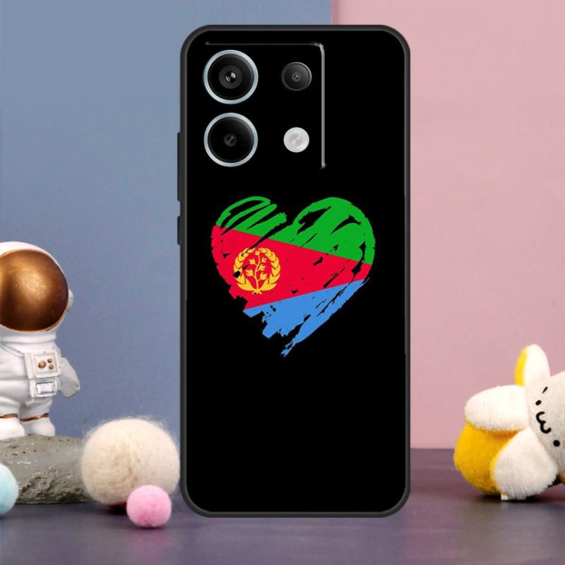 Eritrean Flag Case For Xiaomi Redmi Note 14 13 9 10 11 12 15 Pro Plus Redmi 15 15C 14C 10C 12C 13C Cover