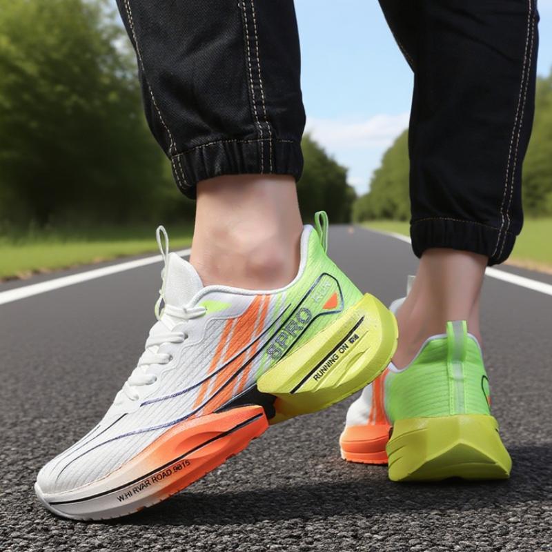 

Мужские кроссовки с карбоновой пластиной Сверхлегкие Дышащие Удобные Мягкая подошва Беговые кроссовки Марафон Амортизация Кроссовки с карбоновой пластиной 36