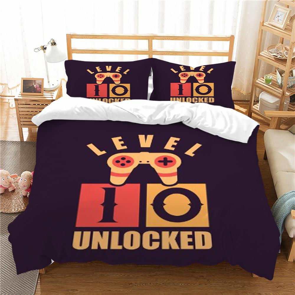Bedding Cover Game Handle Printing Duvet Cover Set Cool Home Textiles Children Kid Bedding King Size Qulit Cover Set