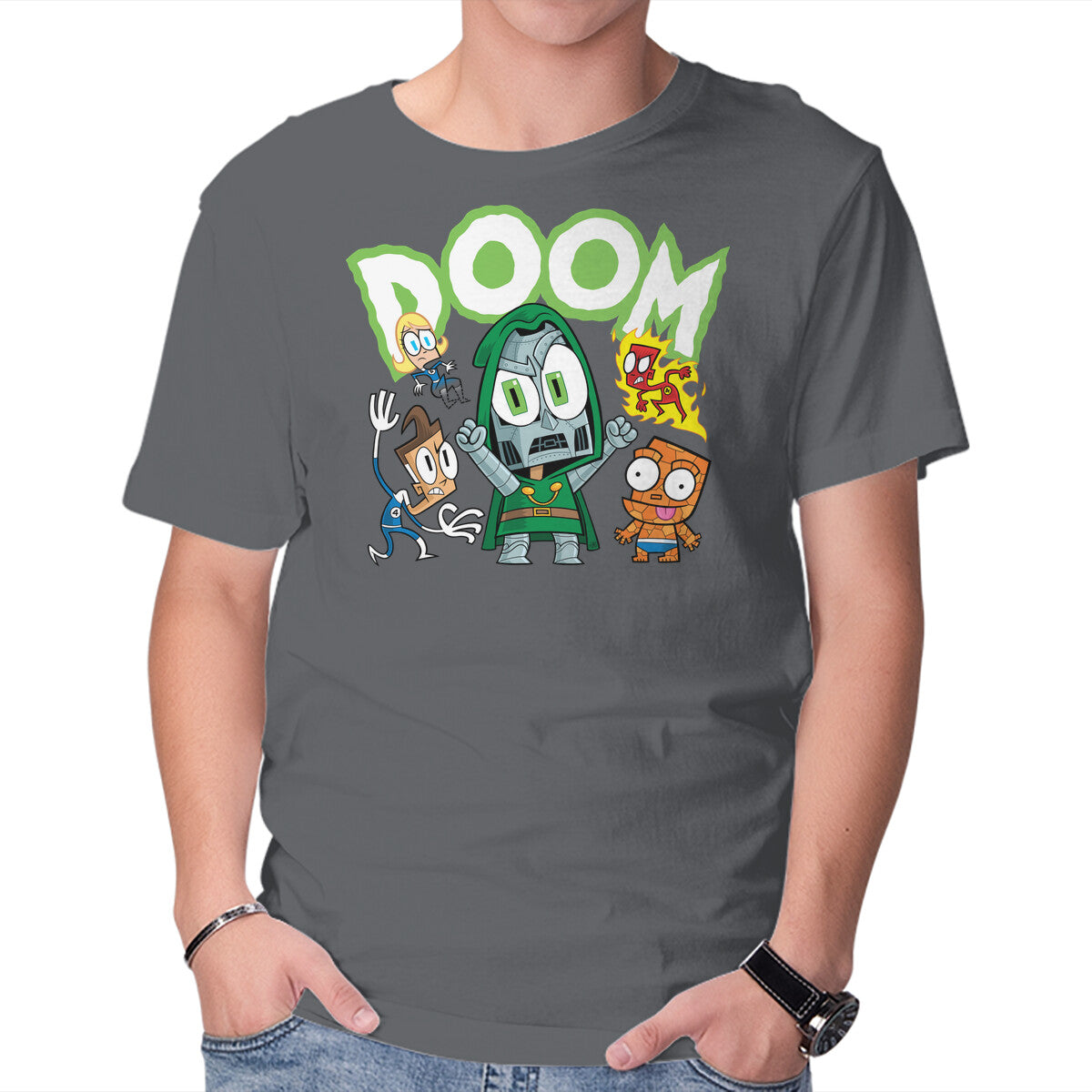 Unisex Crew Neck T-Shirt Doom Generation Graphic Short Sleeve Casual Tee XXXL