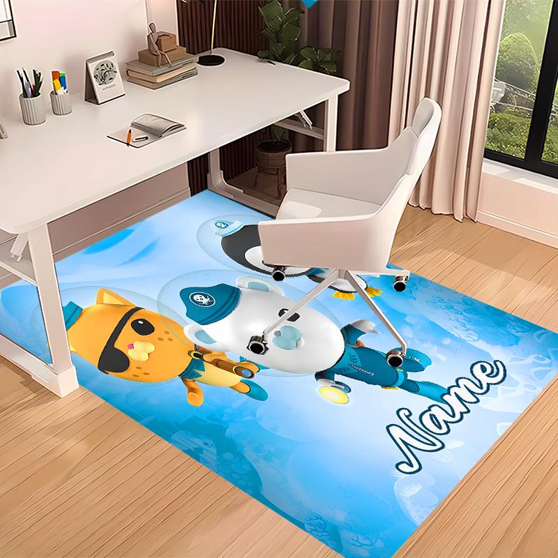 Custom personalization Octonauts Print Area Rug - Soft, Washable Non-Slip Indoor Mat,Living Room,Home&Office Decorative Rug
