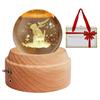 Authentic Music Box with Gift Popular Gift for and Features Crystal LED Ambient USB Projection Wooden Bedside Romantic Soothing Perfect for and Other
