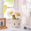 Apricot Lamb Potted Daisy Plush Toy for Kids, Soft and Cute Fluffy Potted Daisy for Girls and Boys, 25cm
