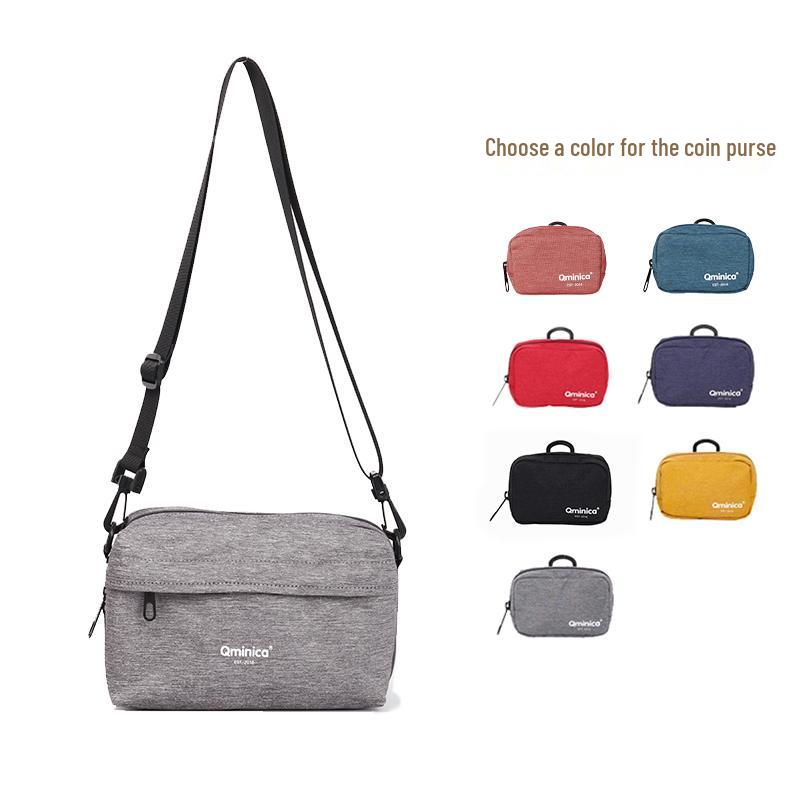 Black Waterproof Multifunctional Travel Passport Chest Bag - Portable, Large Capacity Crossbody Stroller Bag