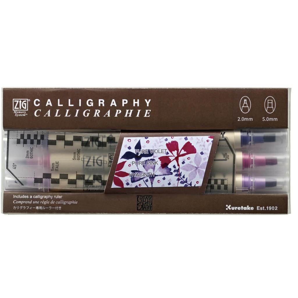 Kuretake ZIG Memory System Calligraphy Set 3-Color MS-3400/3VVP
