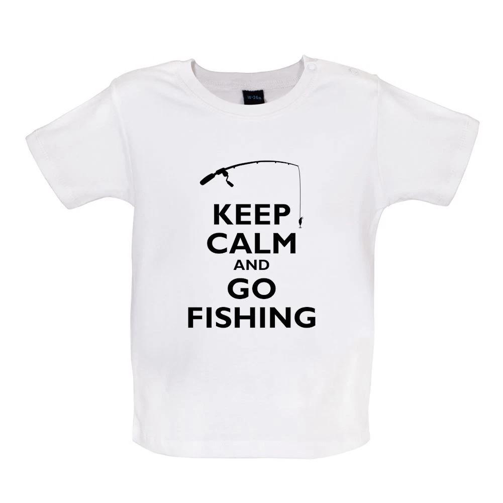 

Keep Calm and Go Fishing - Baby T-Shirt / Babygrow - Fisherman Fish Angler 120