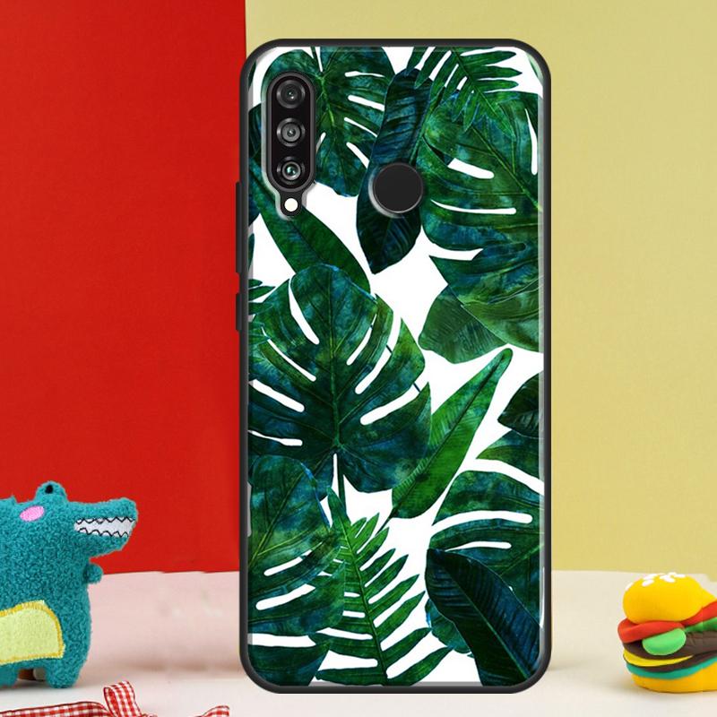 Tropical Monstera Leaves For Huawei Nova 12i 12s 11i 5T 9 10 SE Y91 Y90 Y60 Y70 Y72 Y61 P60 Pro P20 P40 P30 Lite Case