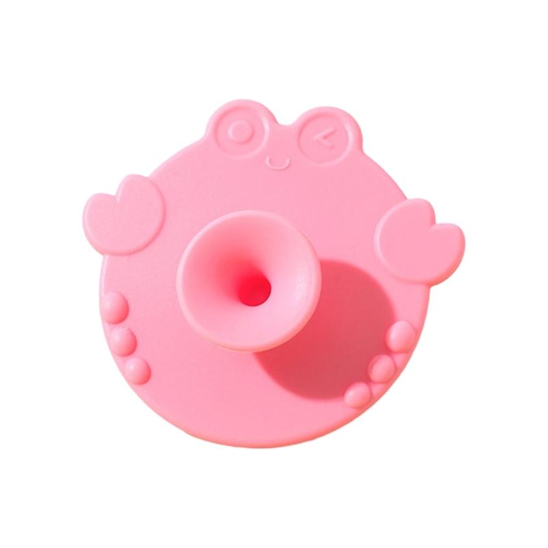 Multifunctional Infant Silicone Cleaning Brush Safe Bath Massage Tool Cute Cartoon Design for Baby Comfortable