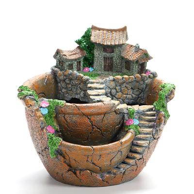 10pcs Resin Planter Small Flower Pots Home Office Decoration Ornament Balcony