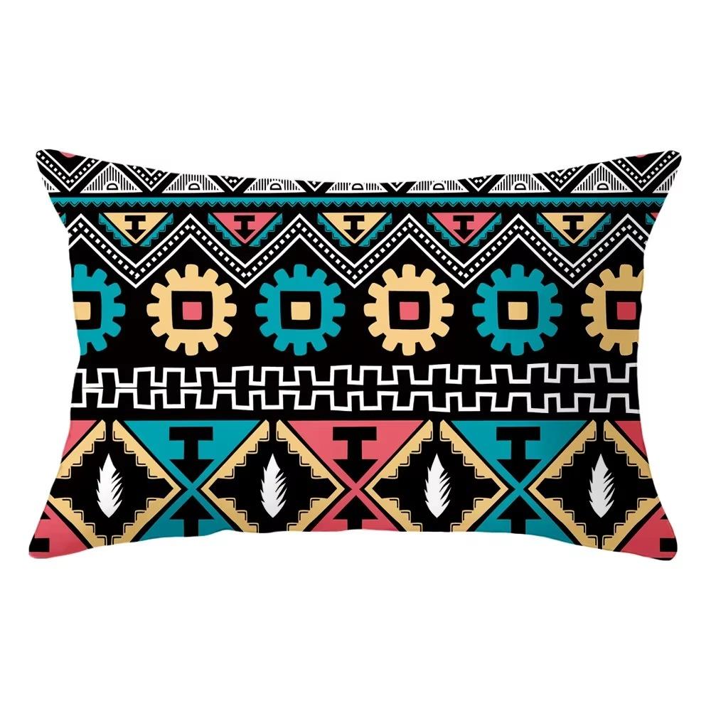 30X50 Bohemian Ethnic Style Pattern Print Decoration Living Room Back Home Polyester Rectangular Pillowcase Sofa Cushion