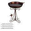 Wrought Steel Avian Bath Detachable Bowl Vintage Bird Clean with Ease to for Yard, Patio