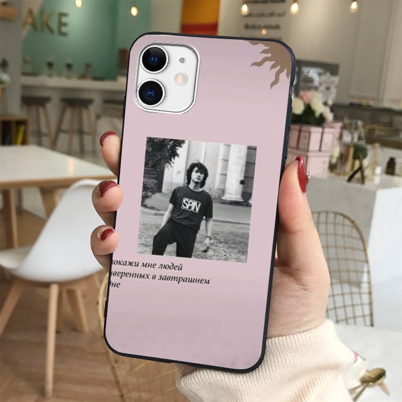 Yinuoda Viktor Tsoi Phone Case for iPhone 11 12 13 mini pro XS MAX 8 7 6 6S Plus X 5S SE 2020 XR cover