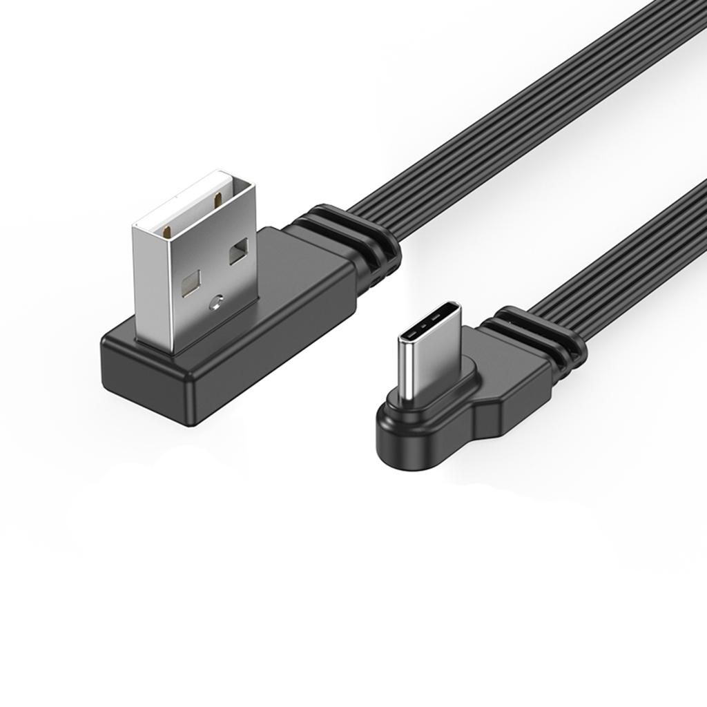 High Speed USB To USB C Data Cable 2A Quick Charging 480Mbps Sync Elbow/Straight Connectors Flexible Charging Cord