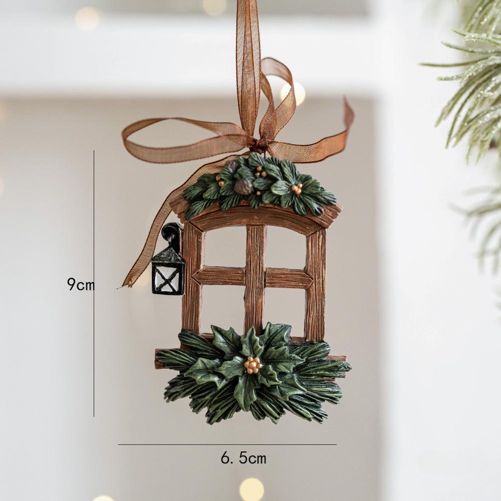 

1 шт. Ретро трехмерные украшения декоративный подарок колокольчик смола украшения рождественская елка украшения подвески рождественская елка украшение