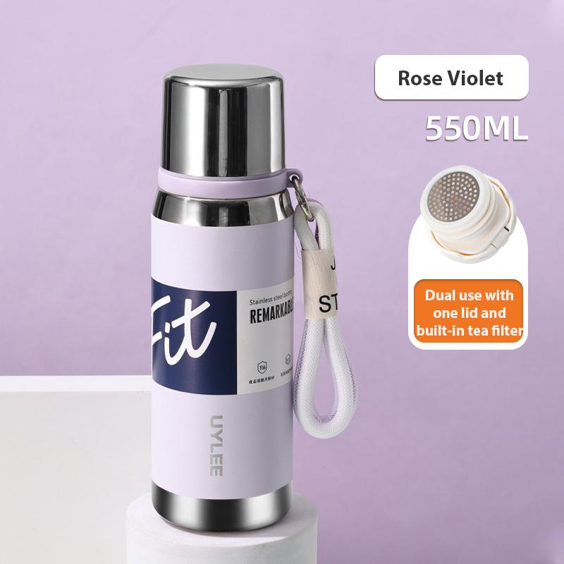 316 Stainless Steel Insulated Cup Large Capacity Simple Vacuum Cup Portable Student Bullet Head Sports Insulated Water Cup