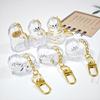 Cat Hair Storage Box Keychain Cat Memorial Pendant Transparent Pets Hair Capsule Portable Pet Souvenir Accessories Thoughtful Gift for Pet Lover