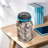 Safe Money Box for Savings Digital Coin Bank with Intelligent Counting, Safety Padlock ABS Transparent Personal Lock Jar, Management Kids And