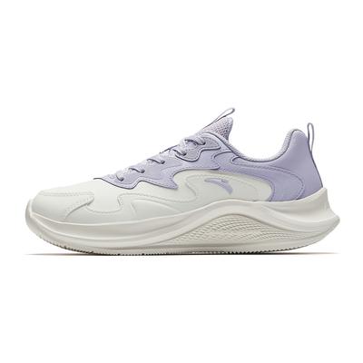 Cushioning Slip Resistant Waterproof Low Top Running Shoes Women's Mist Light Purple 922545523-1