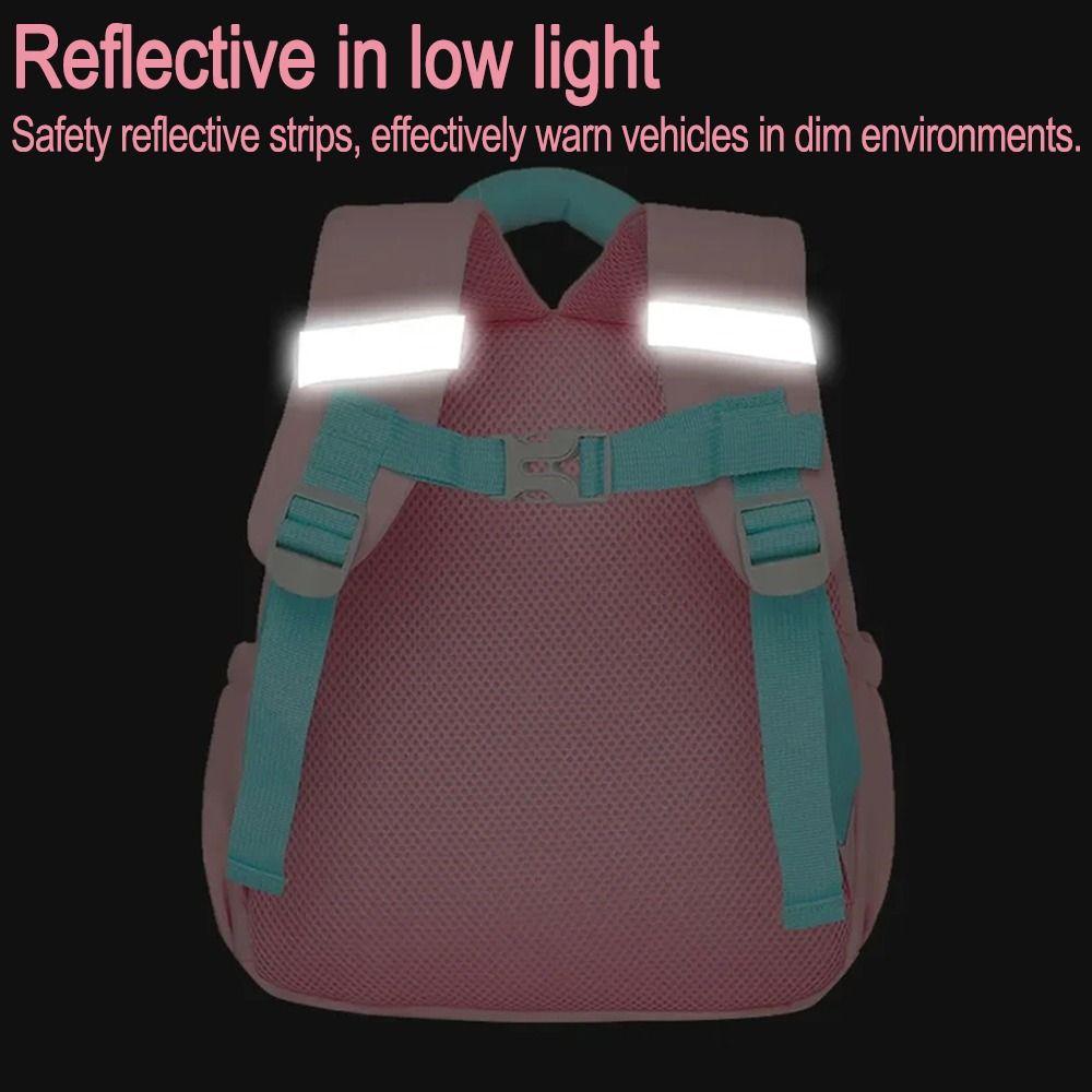 Waterproof Kindergarten School Bag Adjustable Straps Cartoon Nursery Backpack  Travel