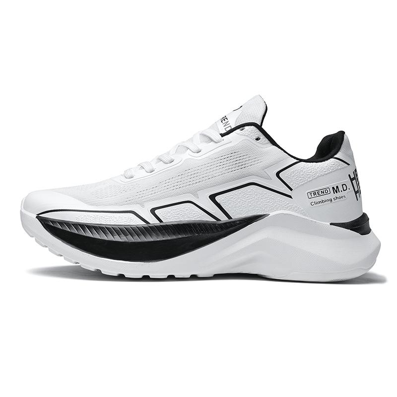 Men's casual fashion four seasons breathable outdoor sneakers light soft-sole speed running shoes students racing sports shoes