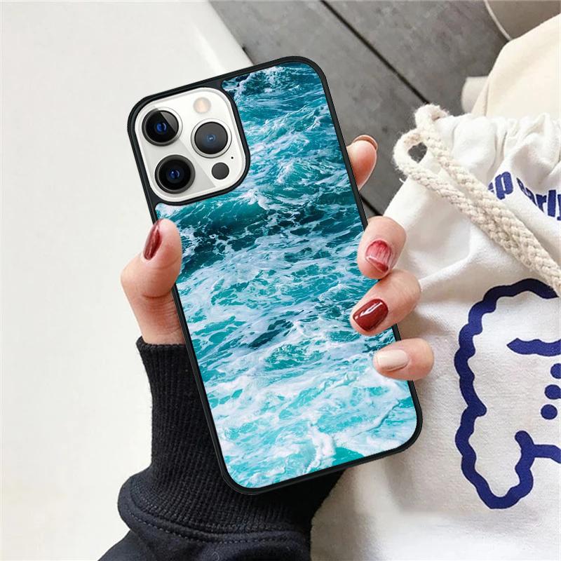 Blue Ocean Waves Sea Phone Case For iPhone 17 Air 15 16 Cover  11 13 14 Pro Max 12 Plus Max Fundas