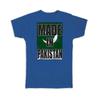 Made In Pakistan Flag Retro Artistic Pakistani Expat Country T Shirt