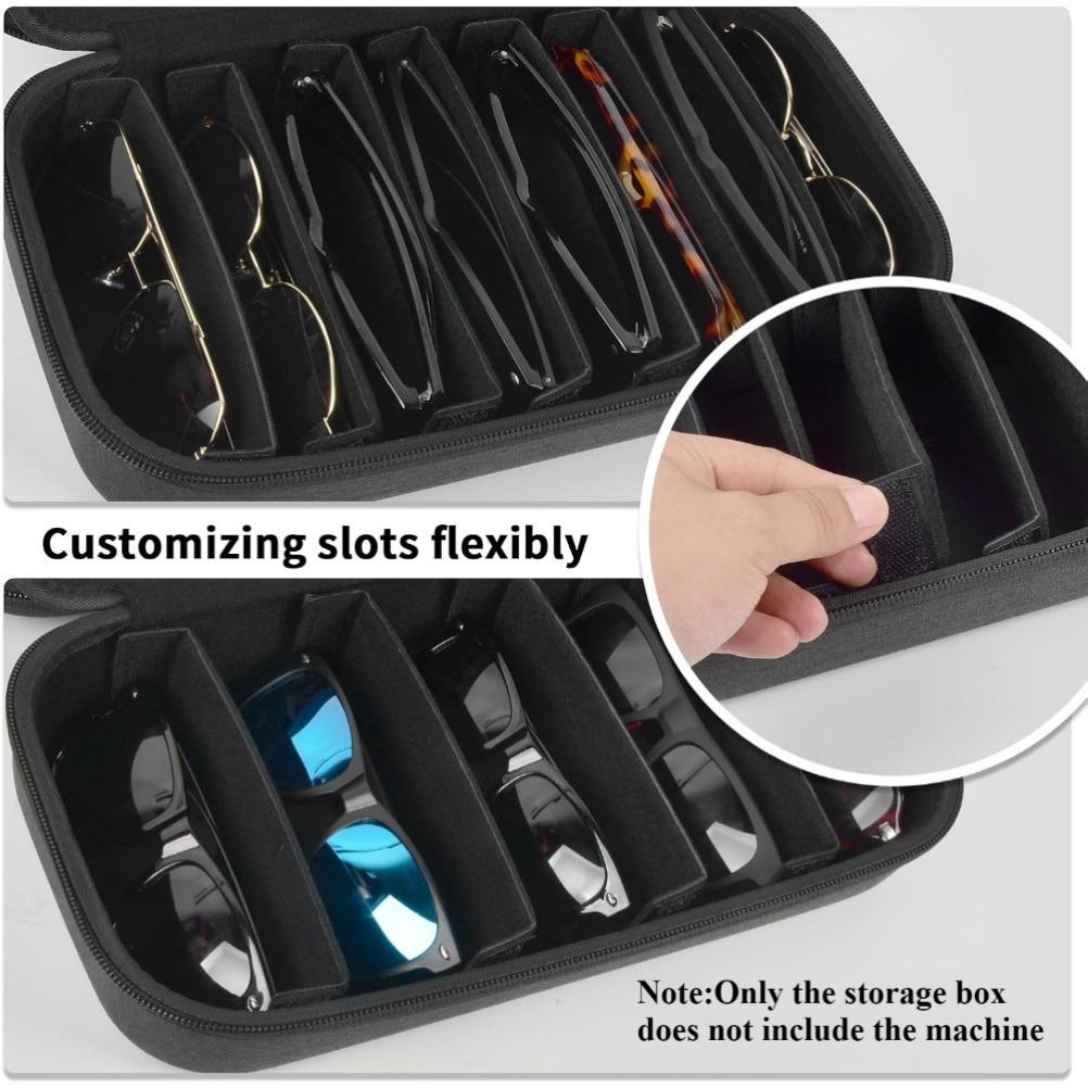 Travel Fashion Glasses Organizer Boxes Sunglasses Storage Box Glasses Fashionable Storage Holder for Men's Glasses & Cables