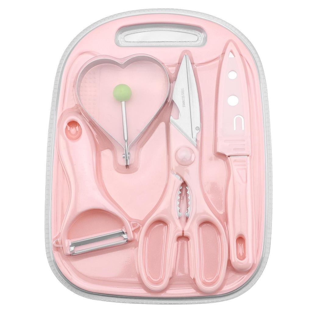 Baby Food Prep Set: Chef's Knife, Cutting Board, Multi-Functional Tools, 5-Piece Combo