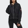 Adidas Originals Cny Spring Festival Logo Print Zipper Pilot Jacket Women Jacket Black HD0346