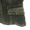 VIVIENNE TAM made in Japan embroidery Long sleeve Denim Jacket gray Women Used