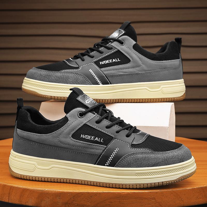 

Новые спортивные и повседневные кеды летние нескользящие и износостойкие мужские универсальные студенческие низкие модные туфли 44