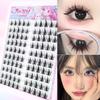 100PCS Little Rabbit Glue-Free False Eyelashes Easy to Apply Suitable for Beginners Reusable Soft & Comfortable for Daily Makeup