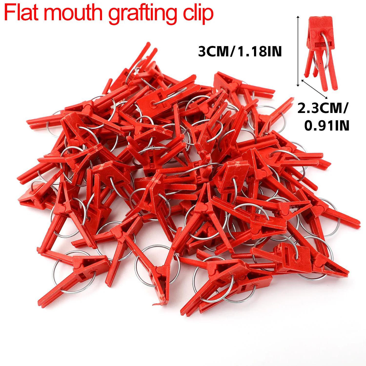 

Plant Grafting Clips Reusable Plastic Fixed Bracket Flowers Vine Vegetables Support Clip Fixing Connects Clamps Gardening Tools (as the picture,50PCS)