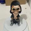 Skeleton Mechanical Harvester Statue Halloween Resin Decoration Gift Holiday