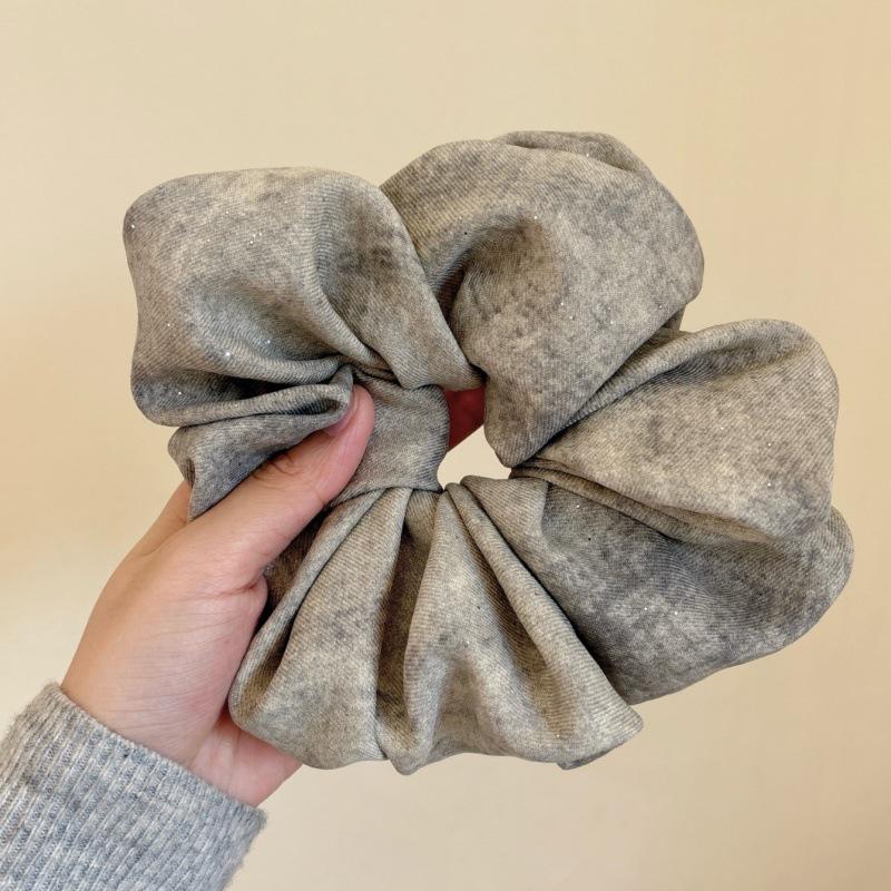 

Шарф-кольцо для волос из однотонной ткани в стиле ретро – простой аксессуар для волос высокого качества для женщин