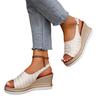 Women's Plus Size Fishmouth Sandals Spring/Summer 2025 New Arrival Block Heel Roman-Style Strappy Sandals with Buckle