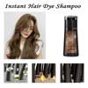 Light Brown Hair Dye Shampoo Fast Coloring 10 Minutes Gray Coverage for Men and Women