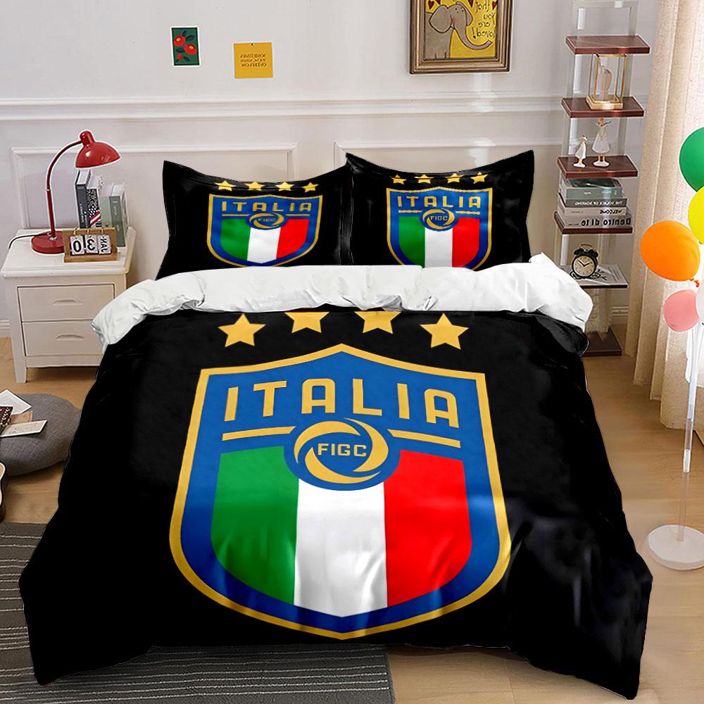 

Italy football crest design. Bedding sets Duvet cover sets Duvet covers Pillowcases(1 * Duvet Cover 2 * Pillowcases without duvet insert) 135x200cm