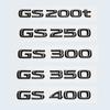 3D Chrome Glossy Black ABS Letters GS200t GS250 GS300 GS400 GS460 GS450h HYBRID Emblem For Lexus Car Trunk Logo Badge Sticker