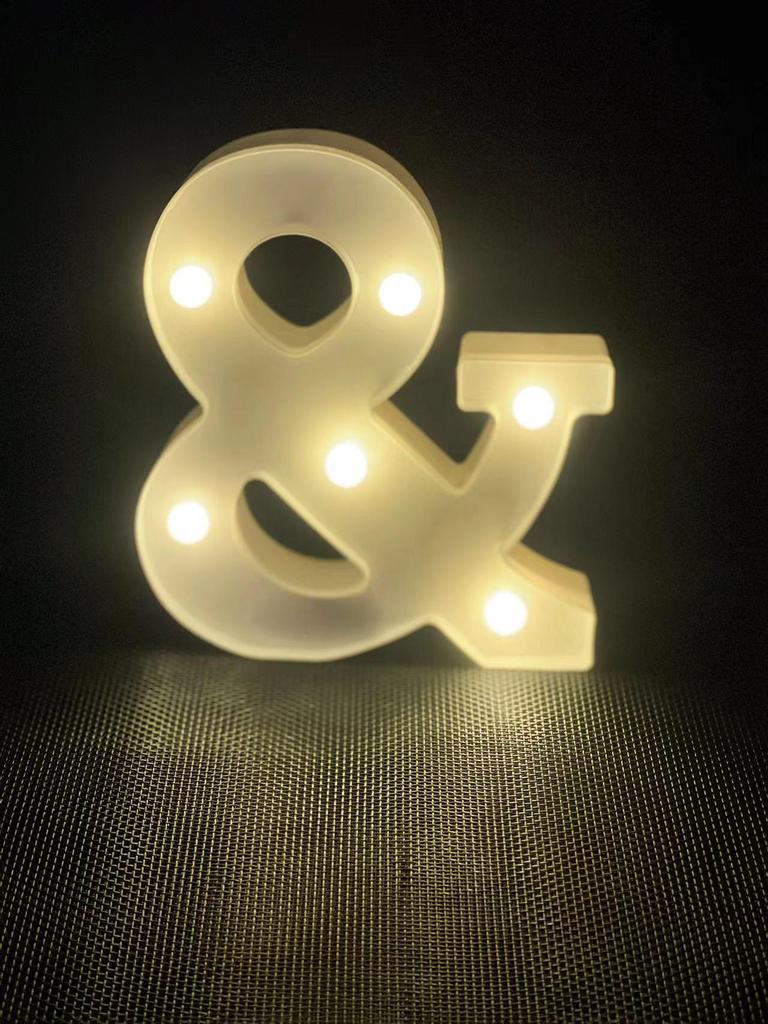 LED Love Letter & Number Lights for Valentine's Proposal Decor